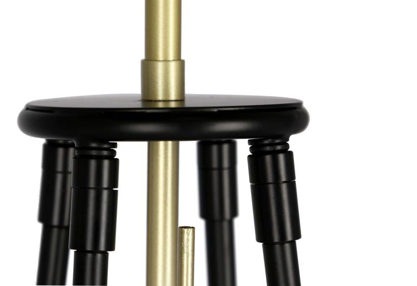 Lampa podłogowa Tegola trójnóg z abażurem do salonu 1-punktowa