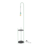 Lampa podłogowa Walk z półką do salonu 1-punktowa metalowa