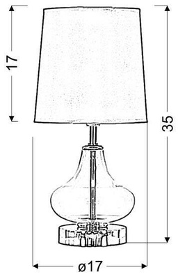 LAMPKA STOŁOWA CANDELLUX ALLADINA 41-10919 1X40W E14 BIAŁA