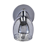 Kinkiet Milton regulowany metalowy chrom do salonu nad lustro E14