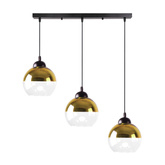 Lampa wisząca Contessa potrójna kula szklana nad stół do jadalni E27