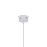 Lampa wisząca LUND 48 cm minimalistyczna – biały klosz talerz - skandynawska lampa do jadalni i salonu LED