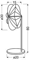 Lampka biurkowa Spider nowoczesna szara na biurko młodzieżowa E14 Candellux