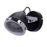 Kinkiet Crazy czarny metalowy regulowany do salonu GU10 Candellux