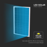 50W Lampa uliczna solarna / Barwa:6000K / Obudowa: Srebrna