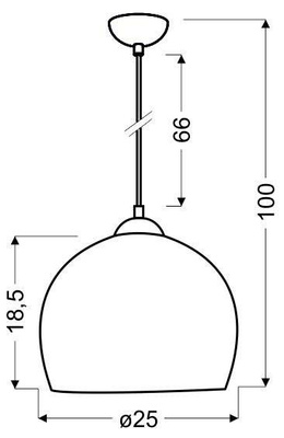 Lampa sufitowa wisząca candellux student 31-96664 e27 pistacja