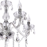 Cristallo lampa wisząca chromowy 5x40W E14 transparentny  35-30313