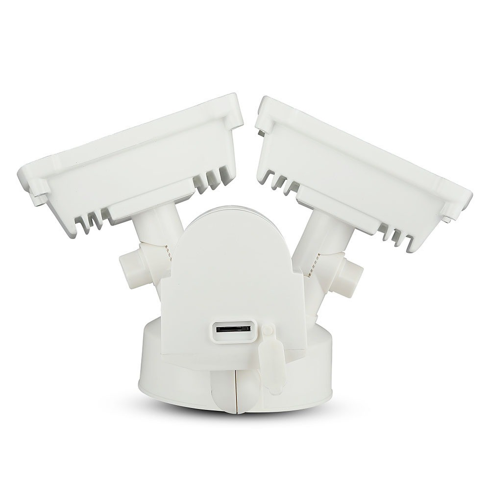 18W Naświetlacz LED SMD z czujnikiem ruchu i kamerą / Wifi / Barwa:6000K / Obudowa: Biała