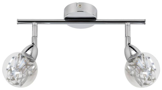 Lampa sufitowa Bolo listwa regulowana 2-punktowa LED do salonu