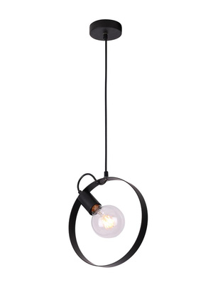 Lampa wisząca Nexo czarna metalowa pojedyncza do salonu E27