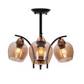 Lampa sufitowa Merra ze szklanymi kloszami 3-punktowa do salonu
