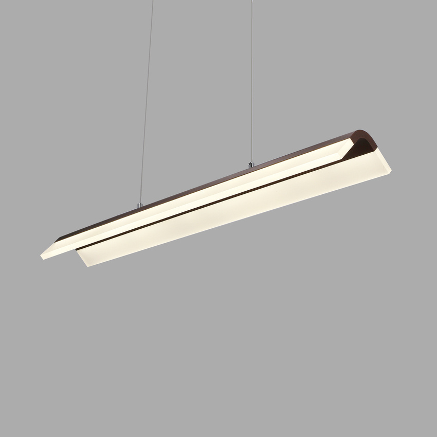 Lampa wisząca liniowa LED Curacoa brązowa 4000k nad stół do jadalni