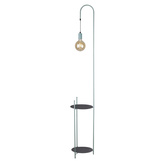 Lampa podłogowa Walk z półką do salonu 1-punktowa metalowa