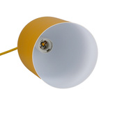 Lampa wisząca Oss Ledea żółta metalowa owalna do jadalni nad stół E27 1 płomienna