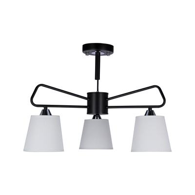 Lampa sufitowa Morley listwa z abażurami 3-punktowa do salonu