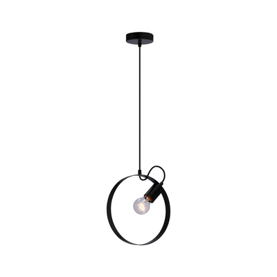 Lampa wisząca Nexo czarna metalowa pojedyncza do salonu E27