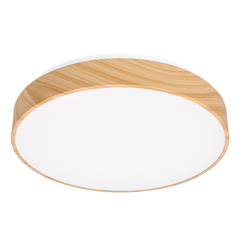 Plafon LED FIGARO okrągły do kuchni zmienna barwa światła 3000–6000K 38 cm brązowy na pilota