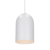 Lampa wisząca Oss Ledea owalna biała do jadalni nad stół 1xE27 metalowa