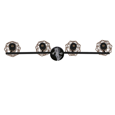 Lampa sufitowa Acrobat listwa ze szklanymi kloszami regulowana 4-punktowa