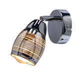 Kinkiet Milton regulowany metalowy chrom do salonu nad lustro E14