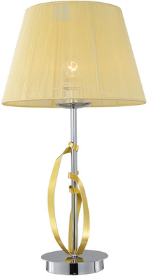 Lampka nocna Diva chrom z abażurem złotym E27 Candellux