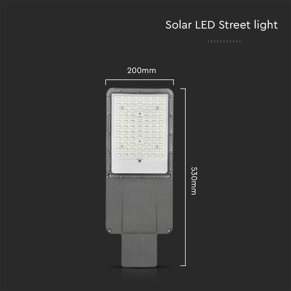 20W Lampa Uliczna LED Solarna / Bateria: 40AH LiFePO4 / Barwa: 6500K