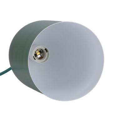 Lampa wisząca Oss Ledea zielona owalna metalowa 1xE27 do salonu kuchni