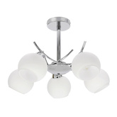 Lampa sufitowa AMOS ze szklanymi kloszami 5-punktowa do salonu