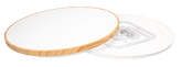 Plafon LED TENS okrągły 59 cm zmienna barwa światła 3000-6000K brązowy na pilota