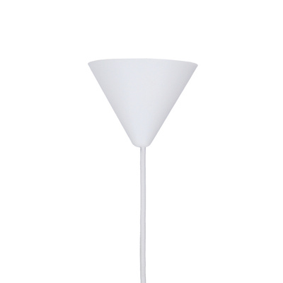 Lampa wisząca Oss Ledea owalna biała do jadalni nad stół 1xE27 metalowa