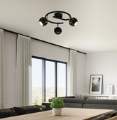 Lampa sufitowa Boni okrągła regulowana 3-punktowa LED