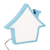 Lampka House IQ Kids domek LED do pokoju dziecięcego niebieska