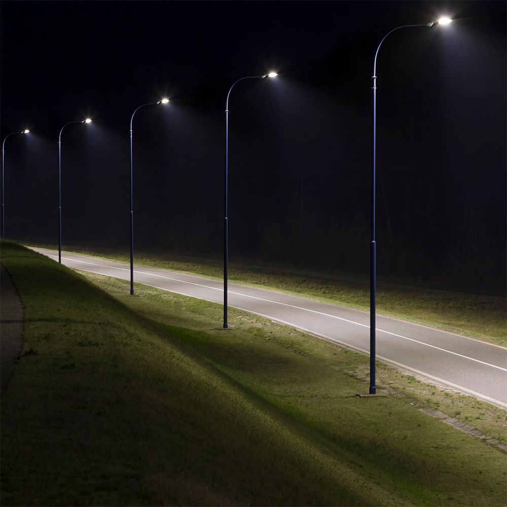 30W Lampa uliczna LED z regulowanym uchwytem / Chip SAMSUNG / Barwa:6500K / Obudowa: Szara