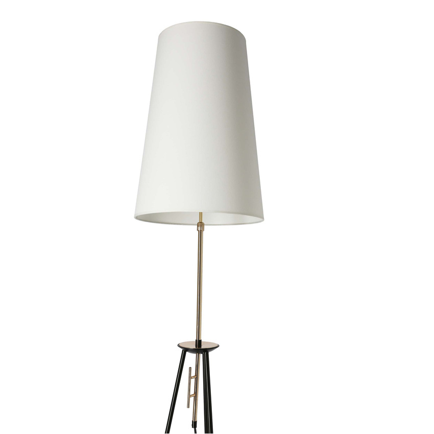 Lampa podłogowa Taflo trójnóg z abażurem do salonu 1-punktowa E27