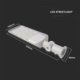 30W Lampa uliczna LED z regulowanym uchwytem / Chip SAMSUNG / Barwa:6500K / Obudowa: Szara