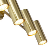 Lampa sufitowa Colly złota listwa regulowana 4-punktowa do salonu