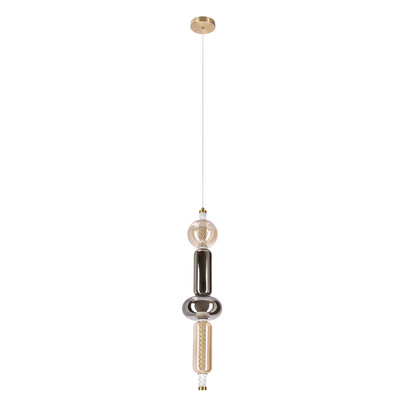 Lampa wisząca Kelly szklana złota pojedyncza LED 9,5W 2700K