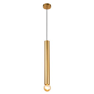 Lampa wisząca tuba Austin złota metalowa E27 50 cm