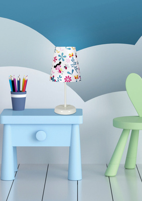 Lampka nocna Girl dziecięca z abażurem wielokolorowa 1xE14 Candellux