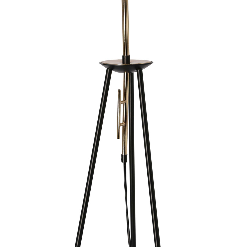 Lampa podłogowa Taflo trójnóg z abażurem do salonu 1-punktowa E27