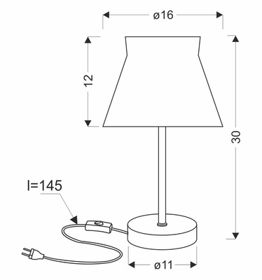 Lampka nocna Sigalea z białym abażurem organza do sypialni salonu E14