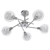 Lampa sufitowa Ozzo ze szklanymi kloszami regulowana 5-punktowa do salonu