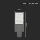 20W Lampa Uliczna LED Solarna / Bateria: 40AH LiFePO4 / Barwa: 4000K
