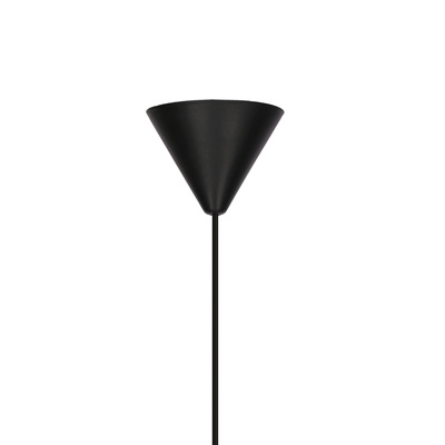 Lampa wisząca Kiruna L czarna metalowa do salonu nad stół 1 płomienna E27