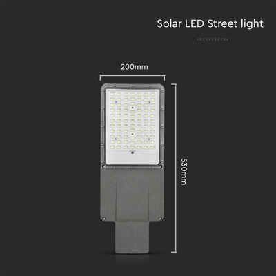 20W Lampa Uliczna LED Solarna /  Bateria: 40AH LiFePO4 / Barwa: 4000K