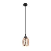 Lampa wisząca Marina szklany klosz miedziany do salonu 1-punktowa E27