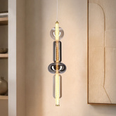 Lampa wisząca Kelly szklana złota pojedyncza LED 9,5W 2700K