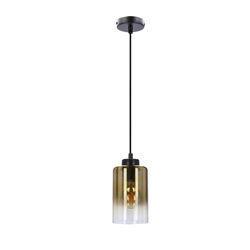Lampa wisząca Aspra szklana tuba do kuchni i jadalni pojedyncza E27