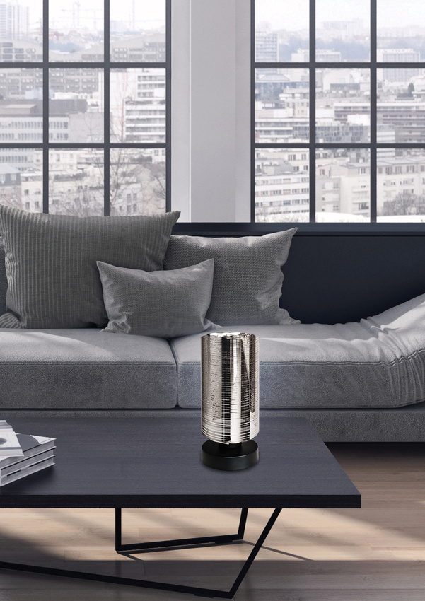 Lampka nocna Cox szklana chrom srebrny E27 Candellux