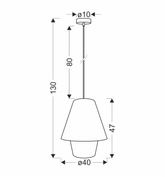 Lampa wisząca z abażurami Africa do sypialni i jadalni E27 1-płomienna